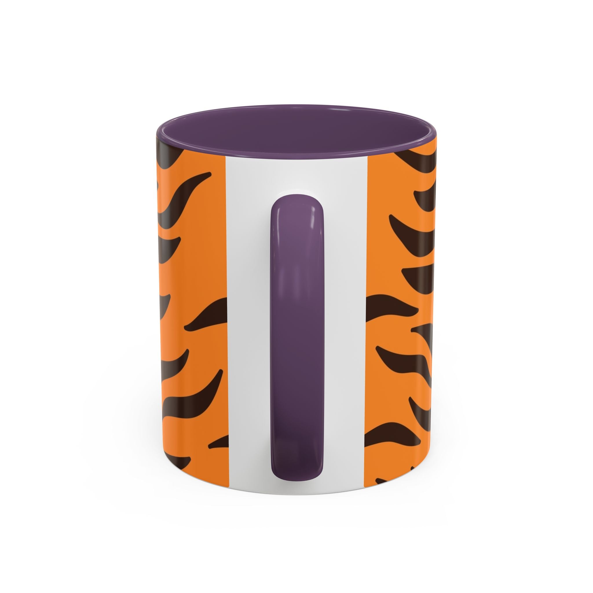 Tiger Stripe Accent Coffee Mug – Orange & Black Animal Print