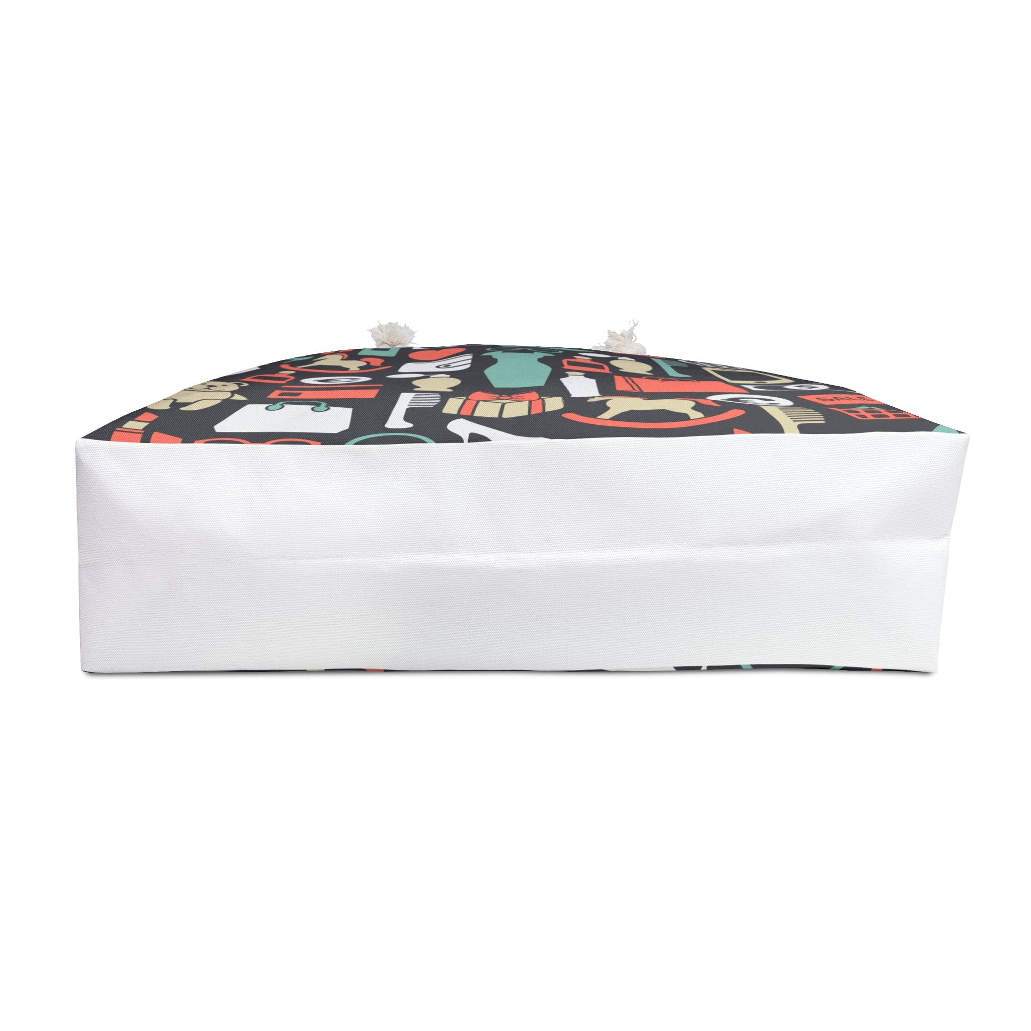 Love You Pattern Weekender Bag | Hearts, Flowers, Gifts, Makeup Icons