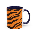 Tiger Stripe Accent Coffee Mug – Orange & Black Animal Print