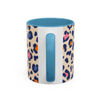 Colorful Leopard Print Accent Coffee Mug – 11/15oz