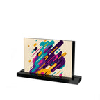 Acrylic Table Sign – Colorful Abstract Desk Display
