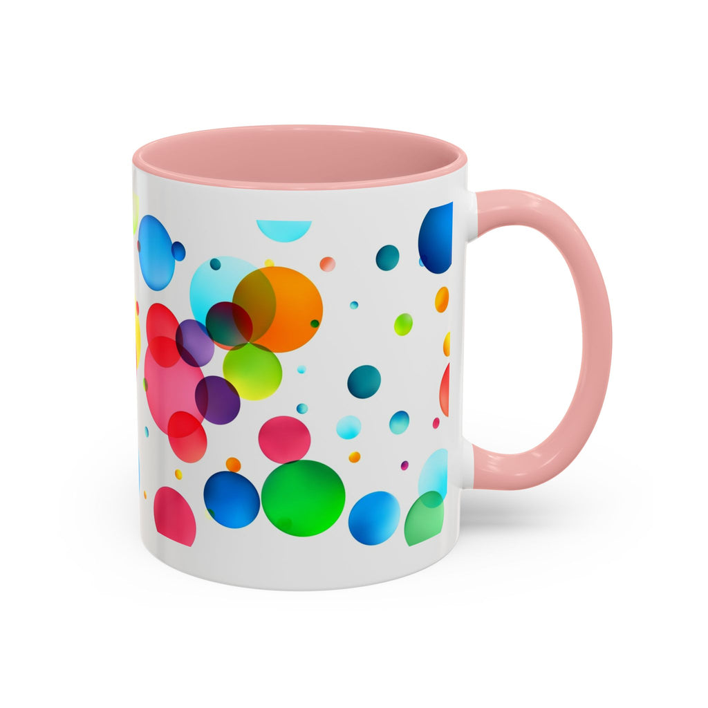 Colorful Bubble Accent Coffee Mug — Vibrant Pop Art 11/15oz