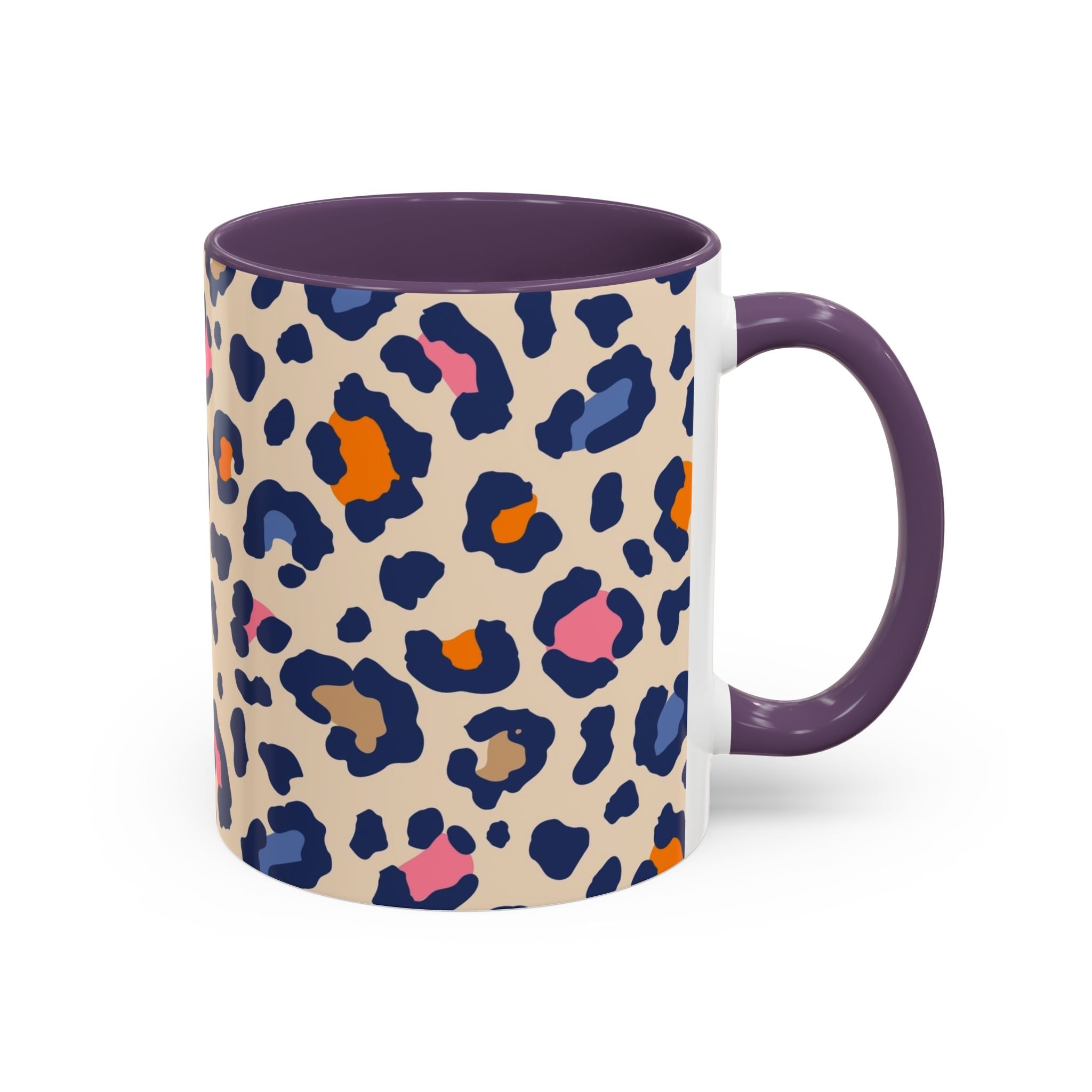 Colorful Leopard Print Accent Coffee Mug – 11/15oz