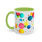 Colorful Bubble Accent Coffee Mug — Vibrant Pop Art 11/15oz