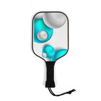 Pickleball Paddle Kit – Blue & White Bubble Design with 2 Paddles and 2 Balls