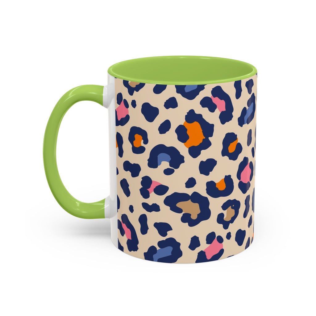 Colorful Leopard Print Accent Coffee Mug – 11/15oz