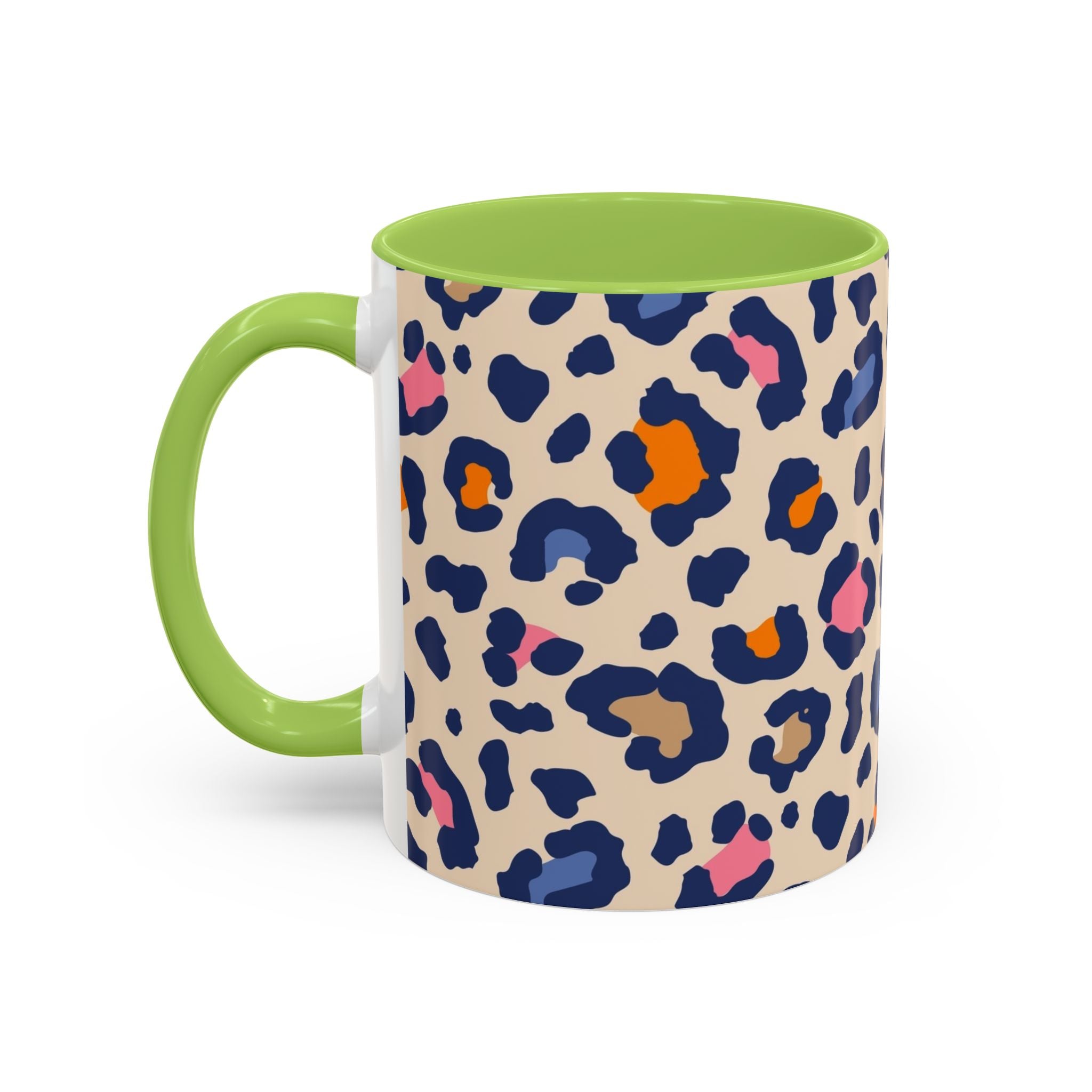 Colorful Leopard Print Accent Coffee Mug – 11/15oz