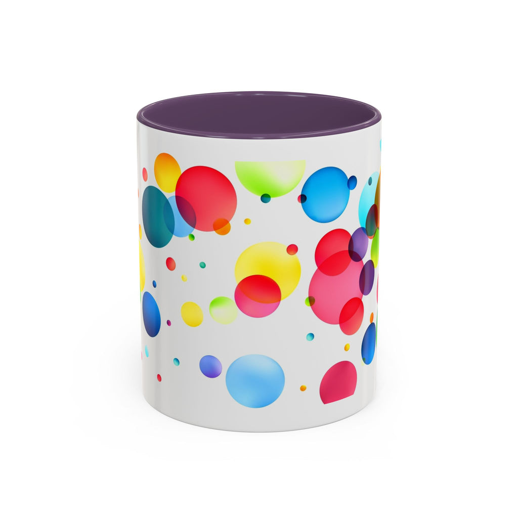 Colorful Bubble Accent Coffee Mug — Vibrant Pop Art 11/15oz