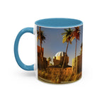Desert Oasis Accent Coffee Mug – Palm Trees & Sunset Scenic Ceramic Mug (11/15oz)