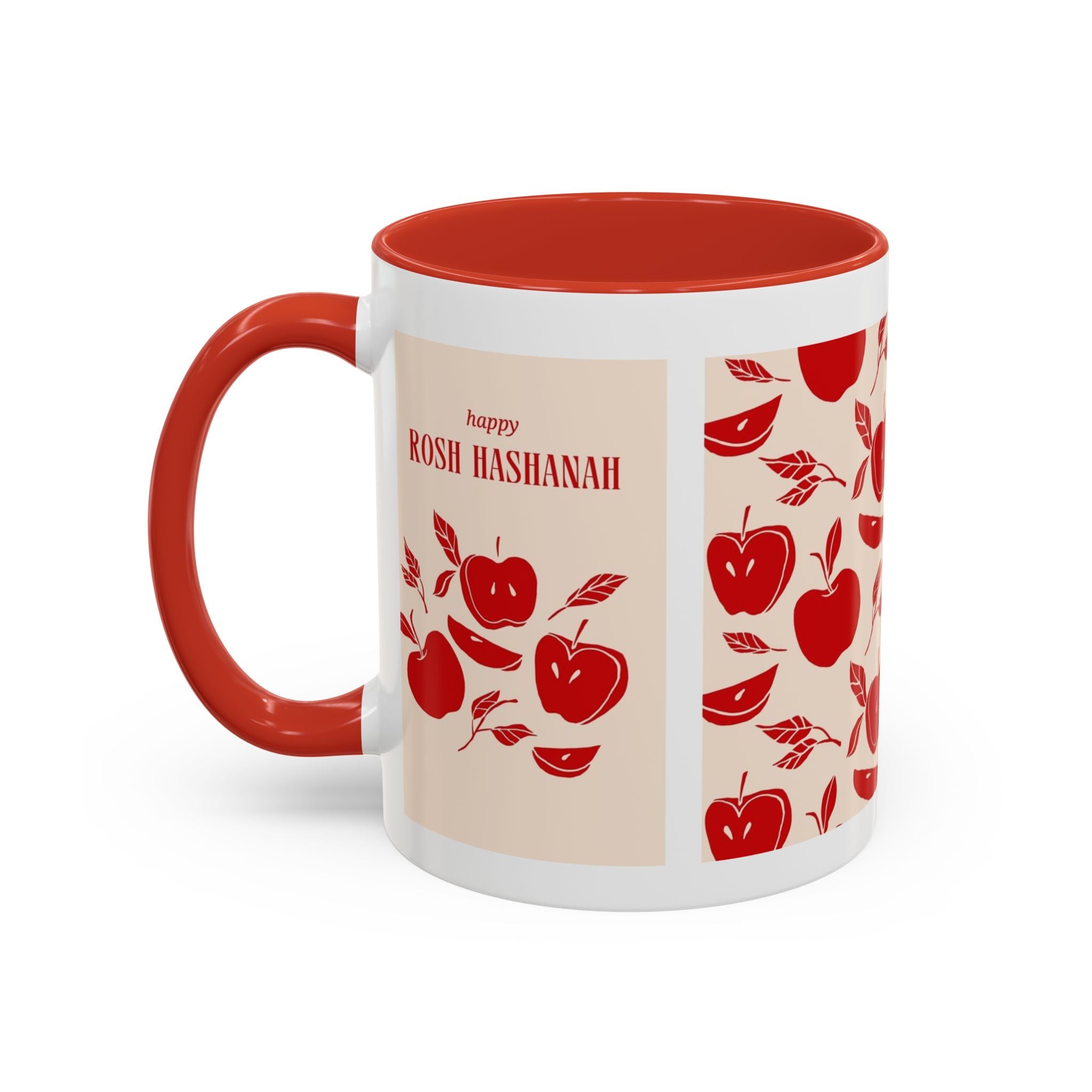 Rosh Hashanah Apple Accent Coffee Mug — 'Shana Tova' Holiday Morning Mug