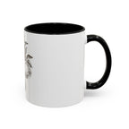Botanical Apple Accent Coffee Mug — Vintage Fruit Sketch Ceramic Mug (11/15 oz)