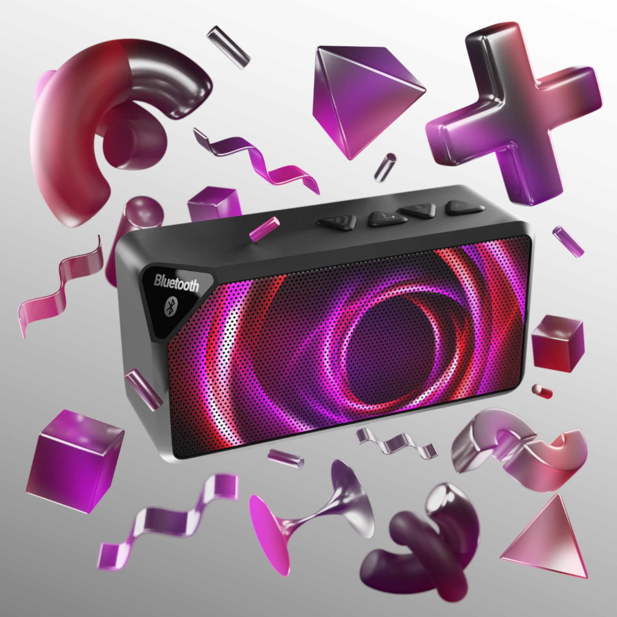 Bluetooth Speaker — LED Light Pulse Portable Speaker