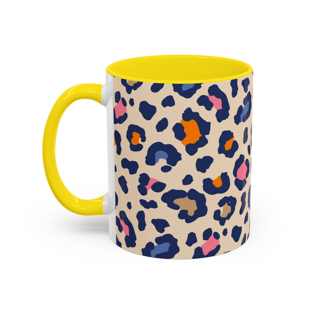 Colorful Leopard Print Accent Coffee Mug – 11/15oz
