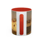Desert Oasis Coffee Mug — Palm Trees & Sunset Scenic Accent Mug