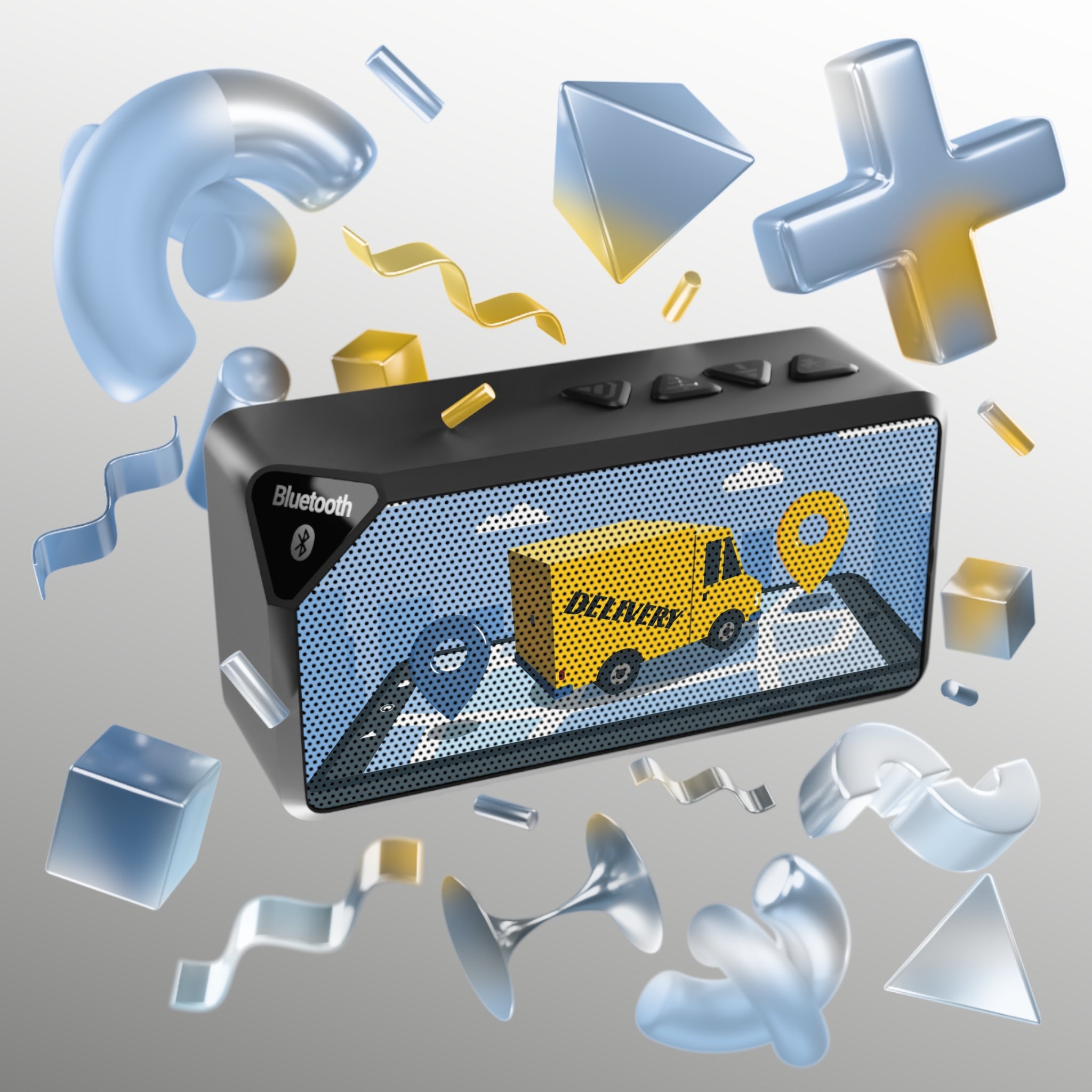 Bluetooth Speaker — Portable Delivery Truck Design