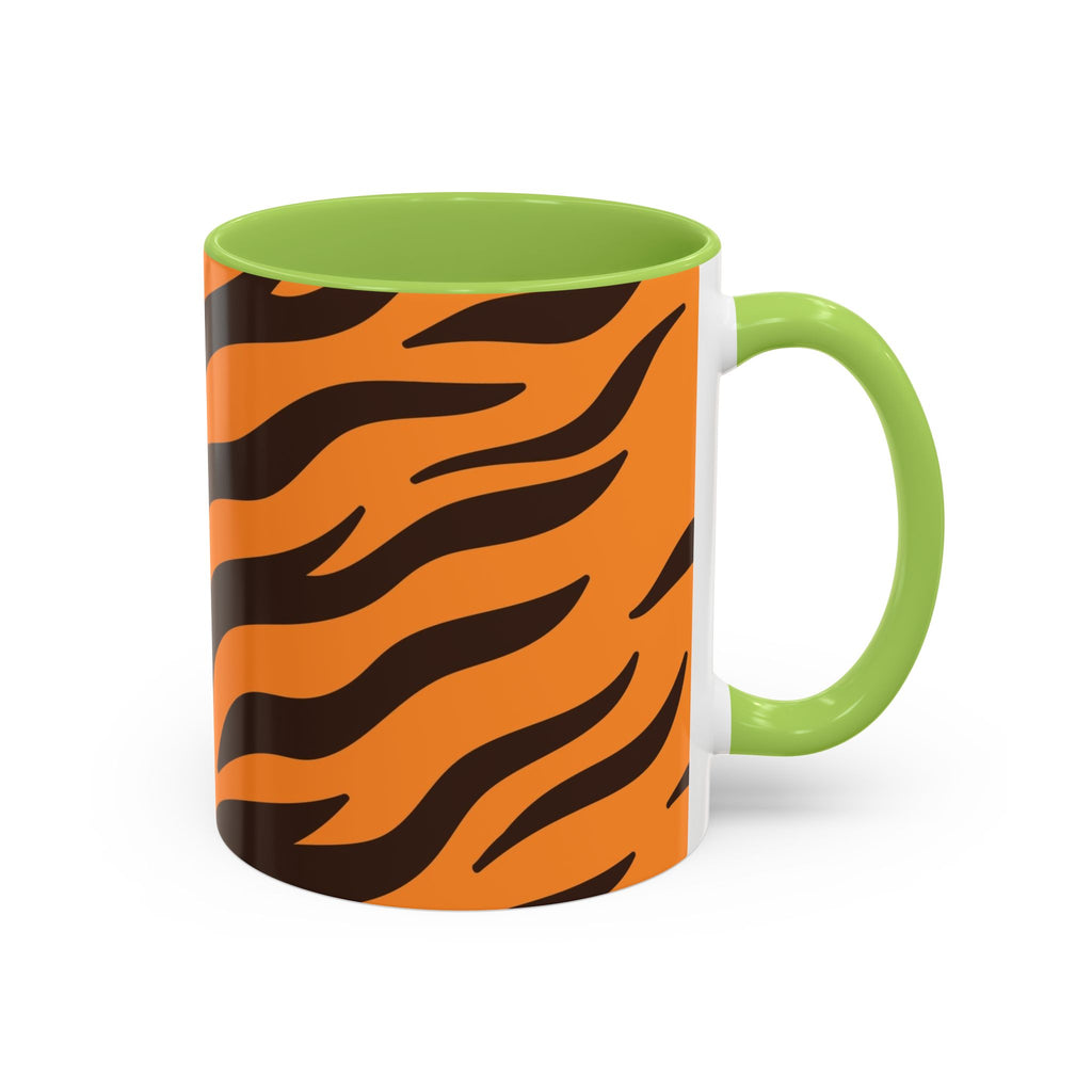 Tiger Stripe Accent Coffee Mug – Orange & Black Animal Print