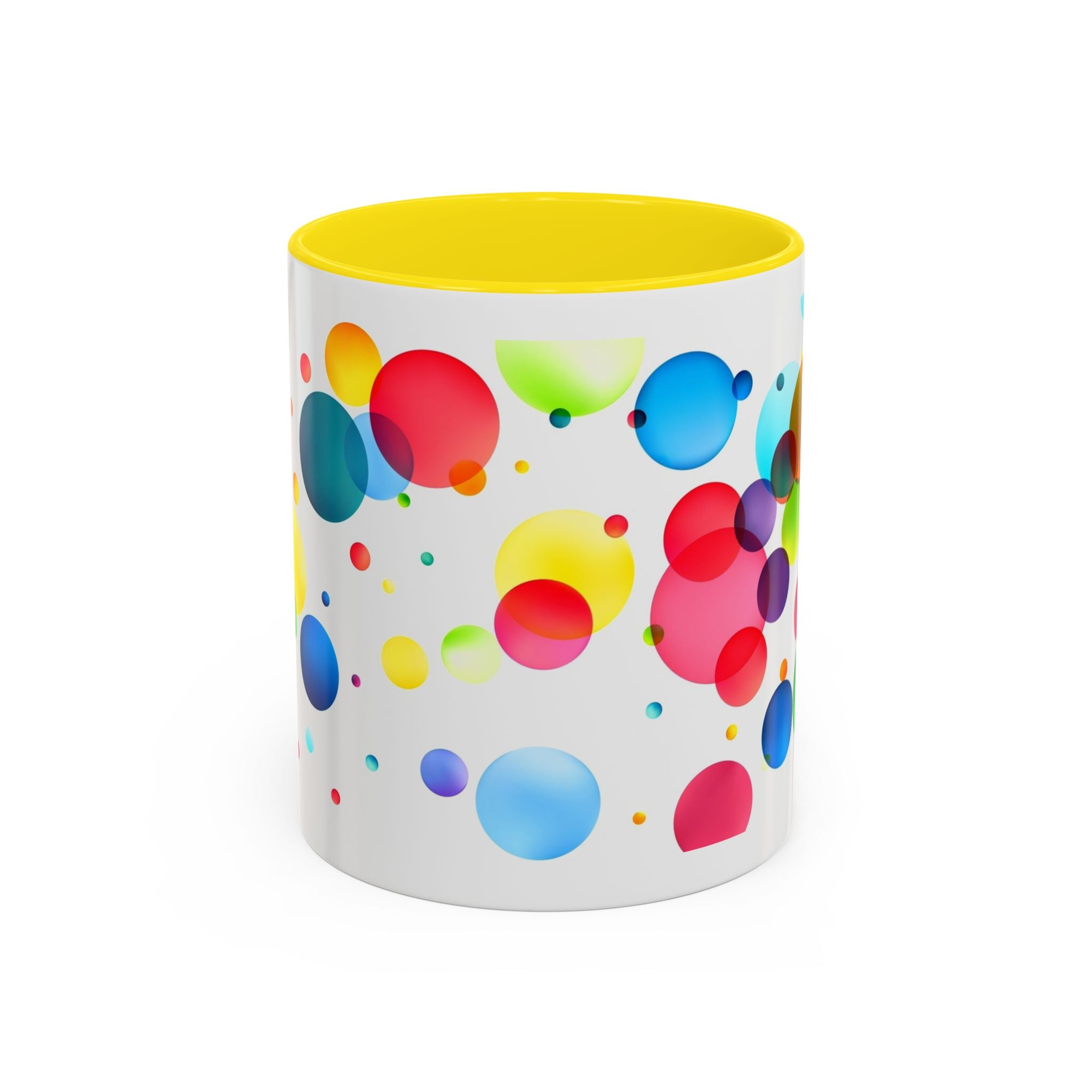 Colorful Bubble Accent Coffee Mug — Vibrant Pop Art 11/15oz