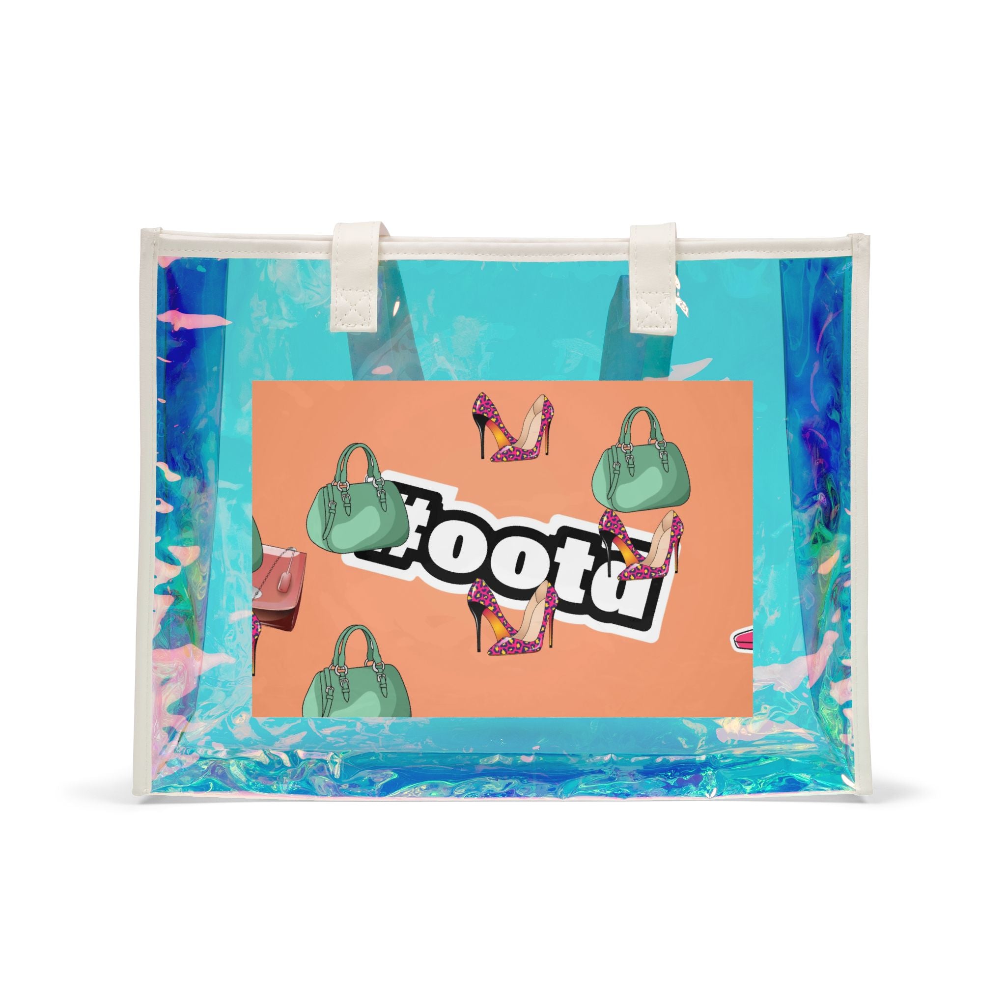 Beach Holographic Tote Bag