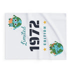 Limited Edition 1972 Fleece Blanket – Retro Birthday Earth Day Gift