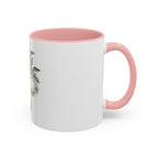 Botanical Apple Accent Coffee Mug — Vintage Fruit Sketch Ceramic Mug (11/15 oz)