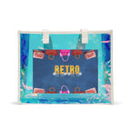 Holographic Beach Tote Bag — Retro Seaside Clear Carryall