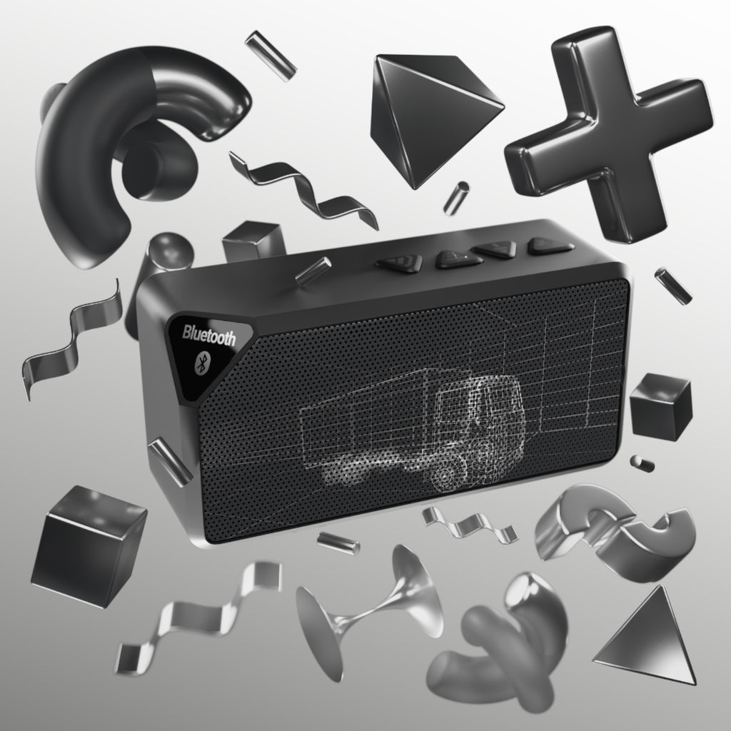 Portable Bluetooth Speaker with Truck Outline Design – Compact Wireless Audio for Travel & Outdoors