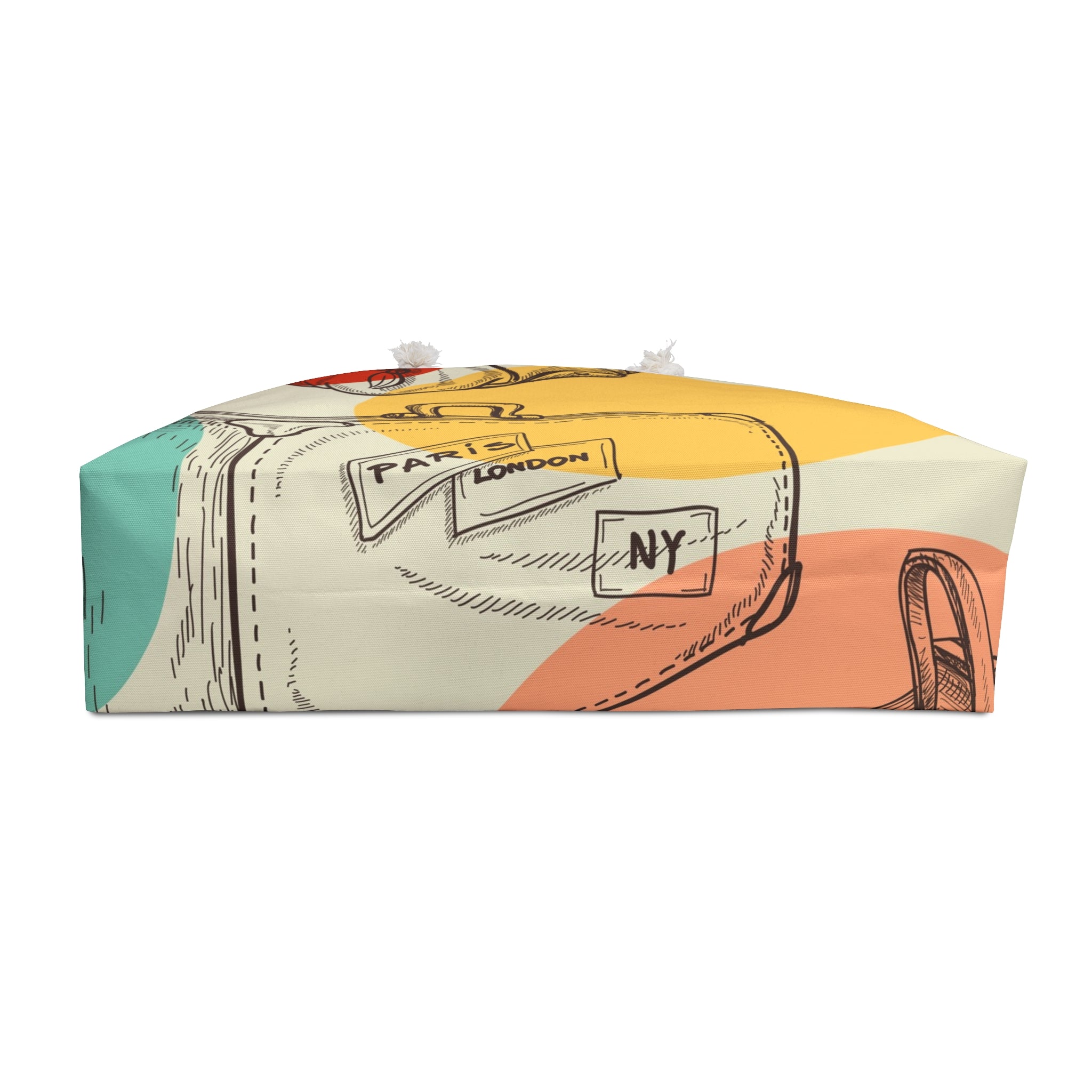 Vintage Travel Sketches Weekender Bag | Retro Luggage Illustration Tote