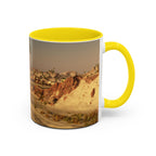 Desert Oasis Coffee Mug — Palm Trees & Sunset Scenic Accent Mug