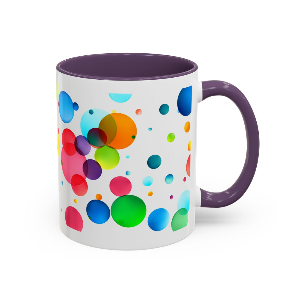 Colorful Bubble Accent Coffee Mug — Vibrant Pop Art 11/15oz
