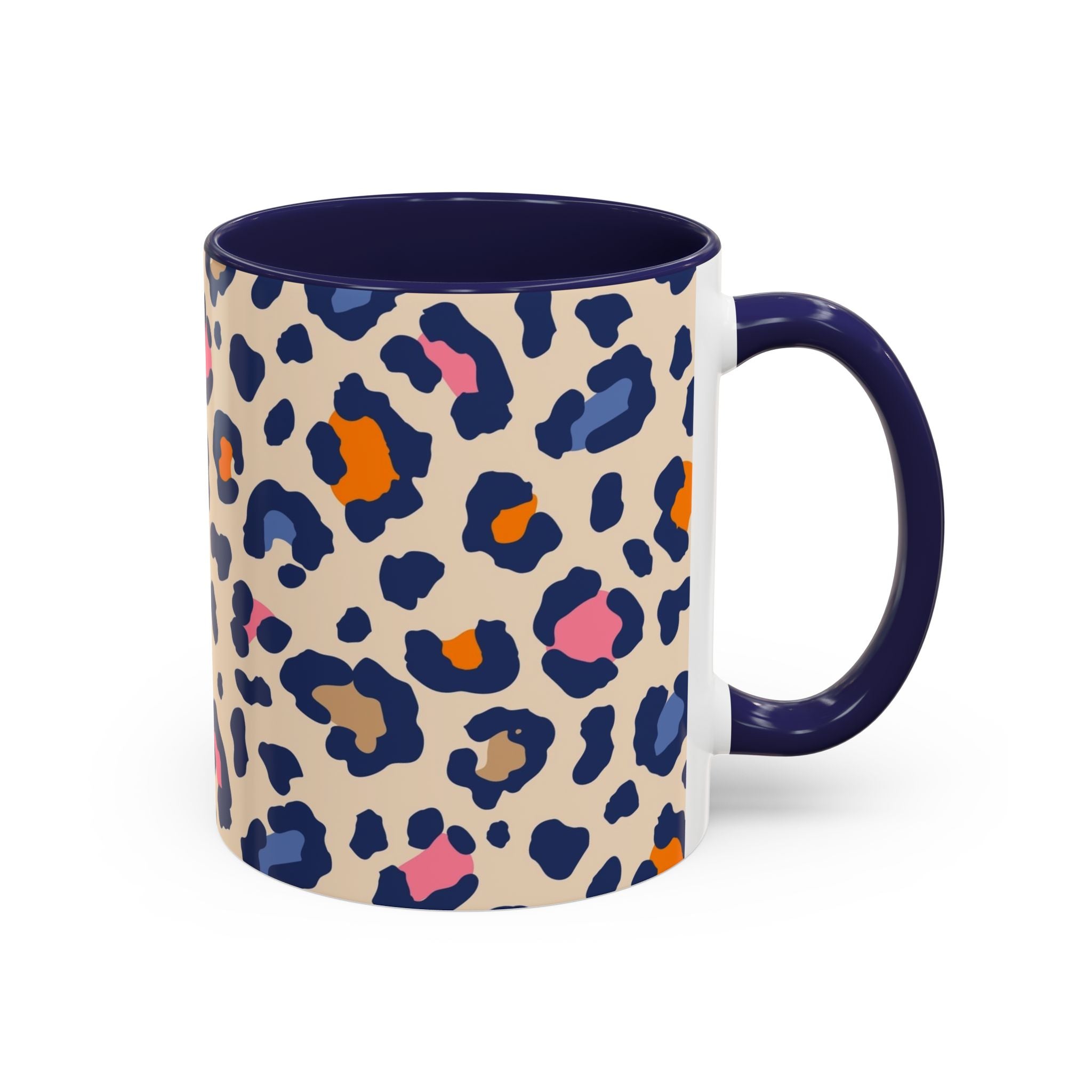 Colorful Leopard Print Accent Coffee Mug – 11/15oz