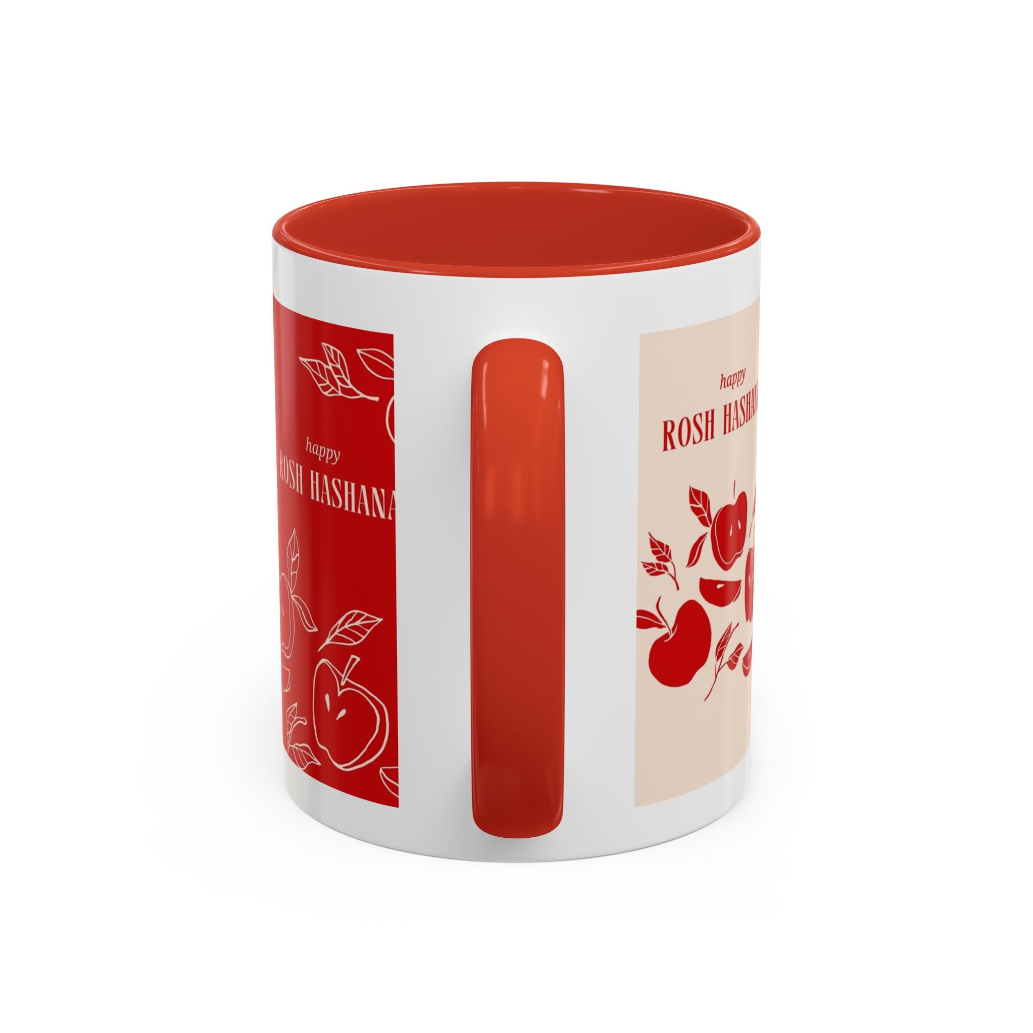 Rosh Hashanah Apple Accent Coffee Mug — 'Shana Tova' Holiday Morning Mug