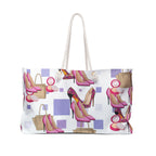 Pink High Heels Pattern Weekender Bag | Fashion Shoes Tote, Makeup & Handbag Print