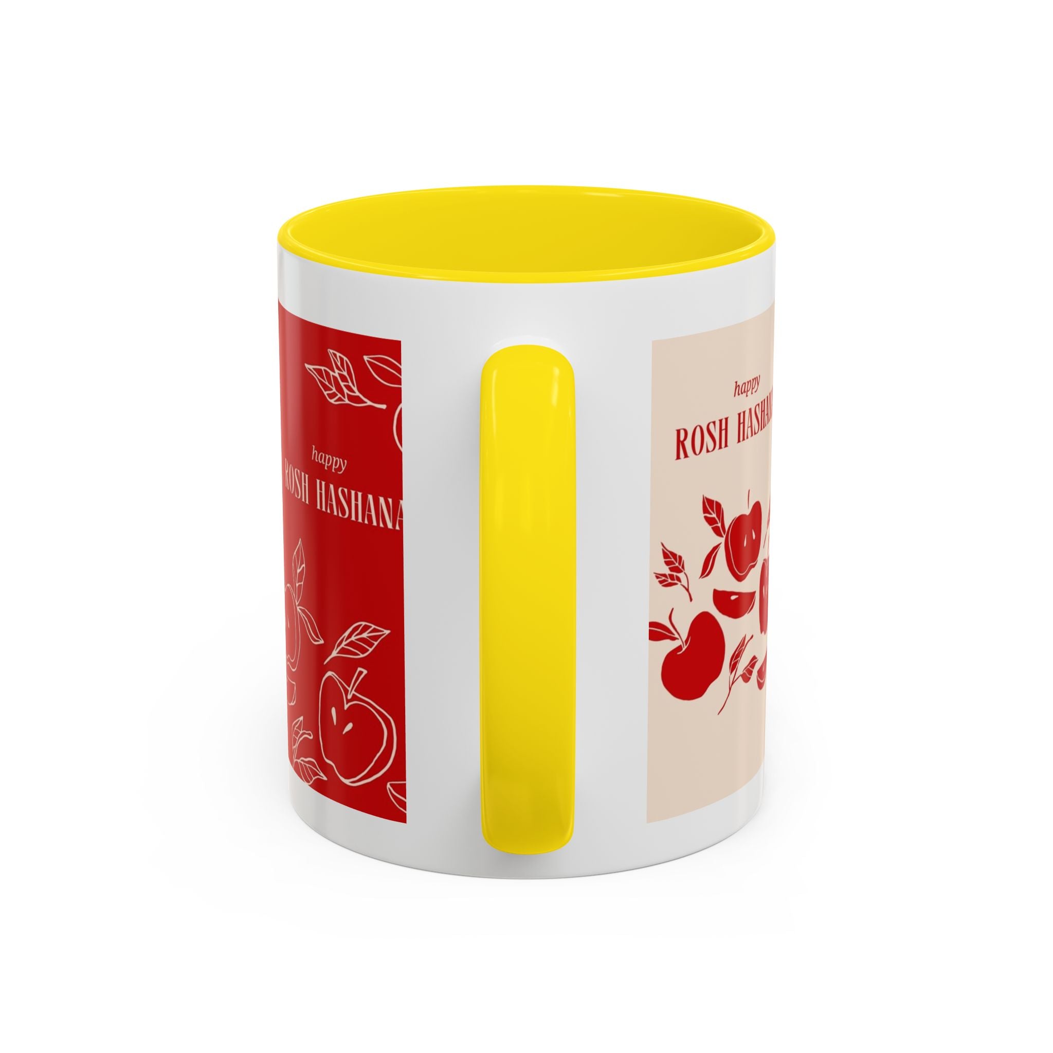 Rosh Hashanah Apple Accent Coffee Mug — 'Shana Tova' Holiday Morning Mug