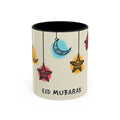 Eid Mubarak Accent Coffee Mug — Festive Crescent & Star Design (11/15 oz)