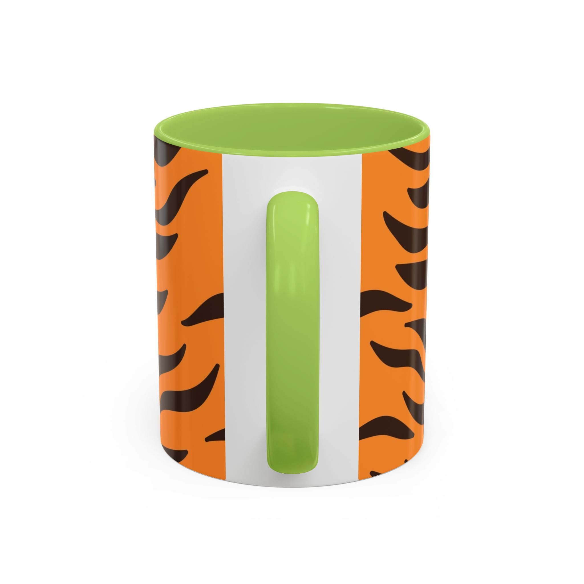 Tiger Stripe Accent Coffee Mug – Orange & Black Animal Print