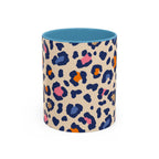 Colorful Leopard Print Accent Coffee Mug – 11/15oz