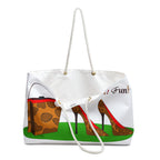 Leopard Print Heels and Handbag Weekender Bag | Fashion Illustration