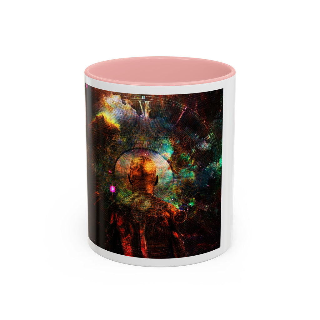 Cosmic Astronaut Accent Coffee Mug — Galaxy Space Art 11/15oz