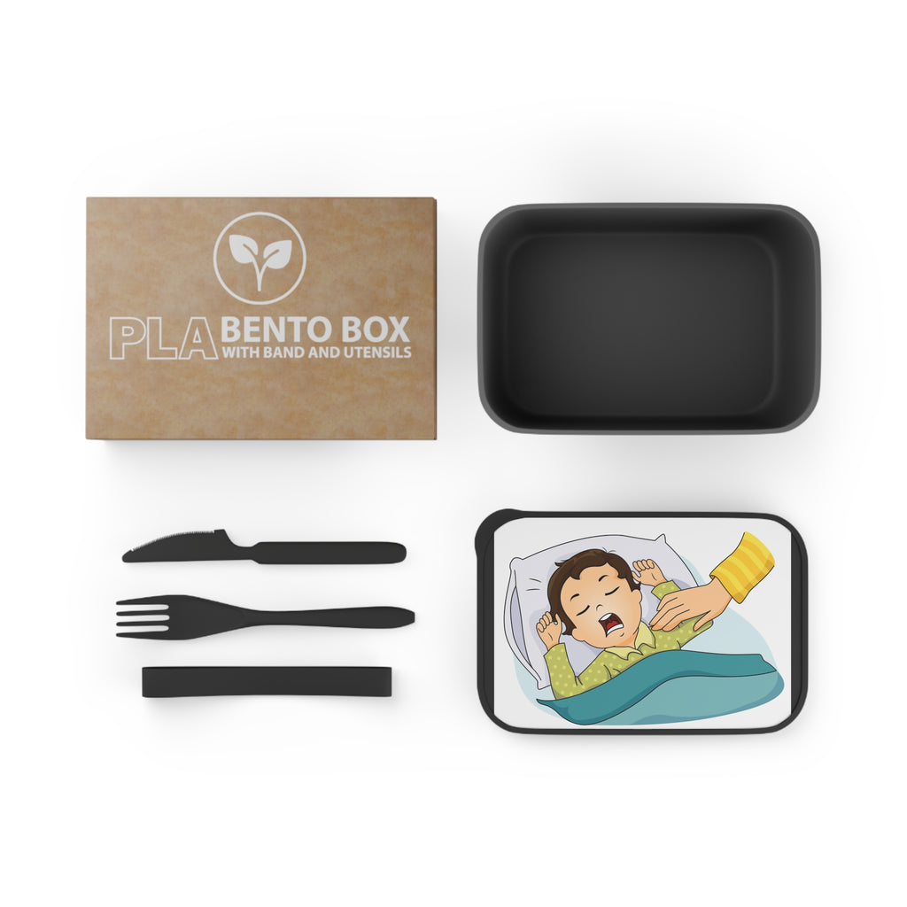 PLA Bento Box with Band and Utensils