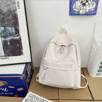 Stylish PU Leather Zip Backpack for Everyday Use
