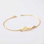 Personalized Name Bracelet, Cursive Name Bracelet, Tween Girl Gift