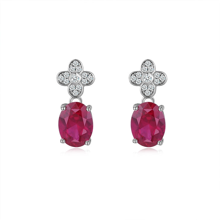 Four Leaf Clover Flower earring