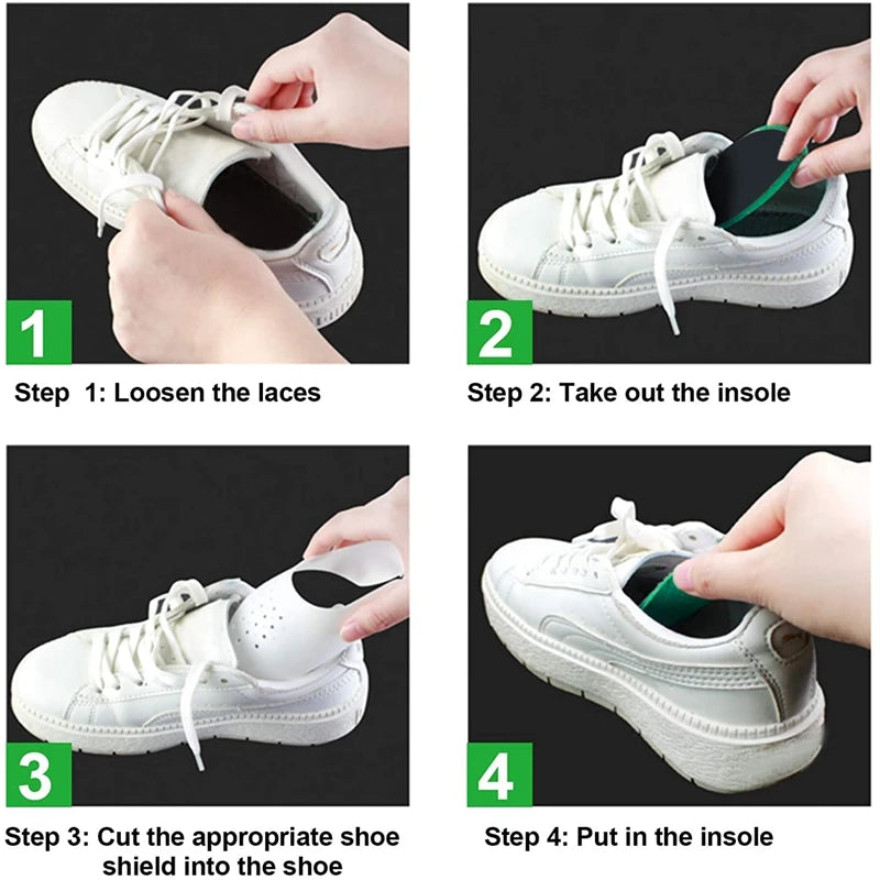 1Pair Crease Protector Shoe Anti Crease Bending Crack Toe Cap Support