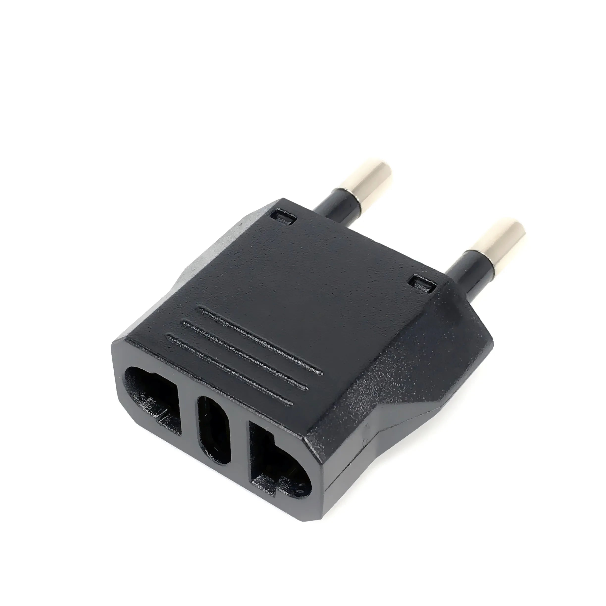 1-50pcs EU Euro KR Plug Adapter US to EU Plug Adapter Travel KR EU