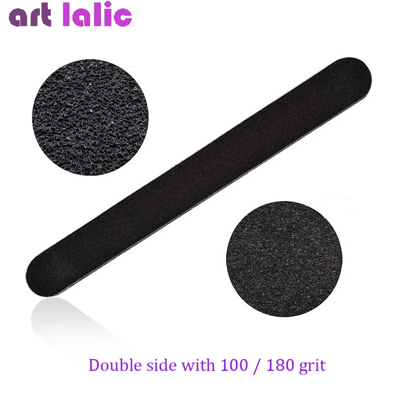 5Pcs Emery Board Nail Files, Straight Sandpaper Files for Nail Art DIY