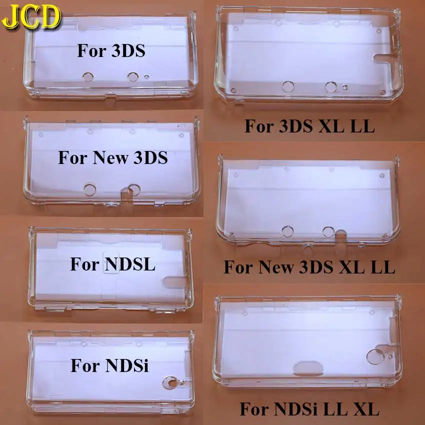 JCD Clear Crystal Protective Cover Case Shell Housing For 3DS 3DSLL