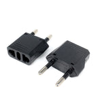 1-50pcs EU Euro KR Plug Adapter US to EU Plug Adapter Travel KR EU