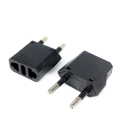 1-50pcs EU Euro KR Plug Adapter US to EU Plug Adapter Travel KR EU