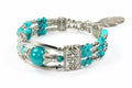 Feather Charm And Beads Bracelet