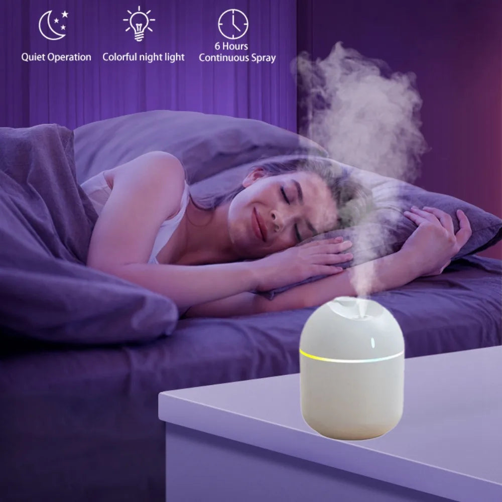 270ML Air Humidifier Cool Mist Aroma Diffuser LED Night Light